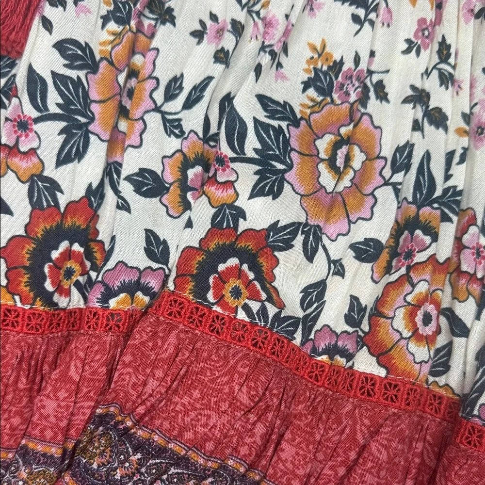 NWT Spell Elle Boho Mini Skirt in Rosewood Size Large - Picture 8 of 16